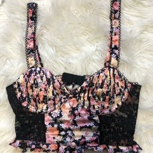 For Love & Lemons Gardenia Bustier Size Large EUC - Worn Twice - No Flaws